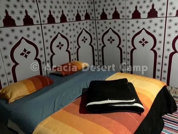 Family tent at the desert camp in Morocco