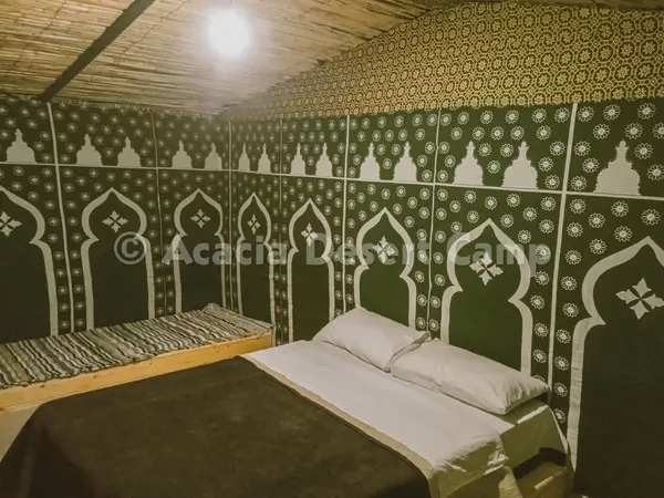 Quadruple tent at Morocco desert camp